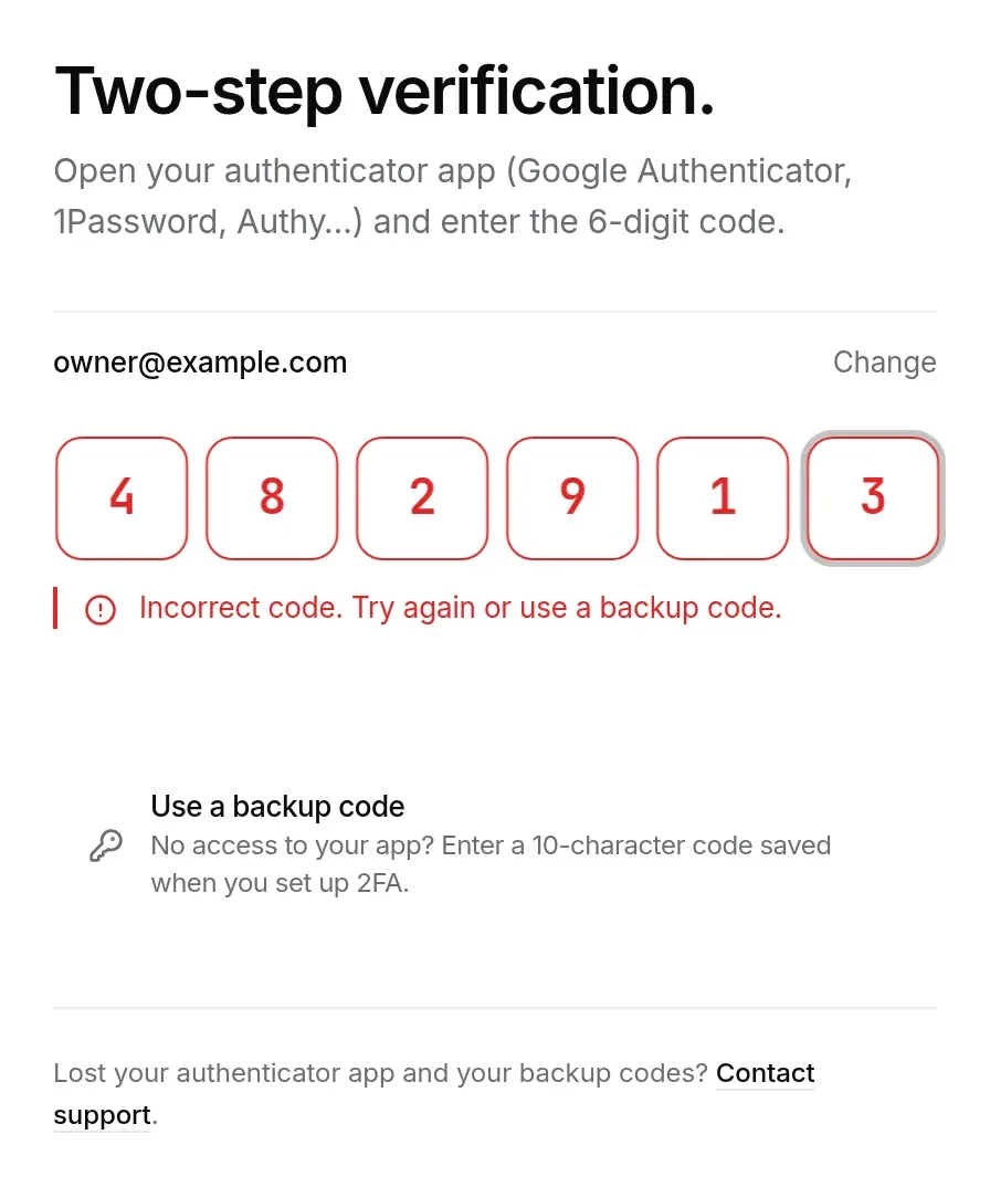 Code refused
